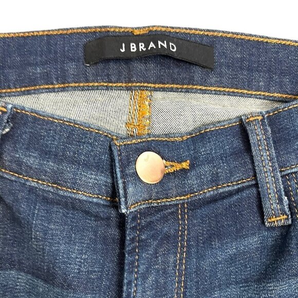 J Brand Premium Denim Blue Jeans Cropped Factory Distressed Women's Size 28 - Picture 5 of 6